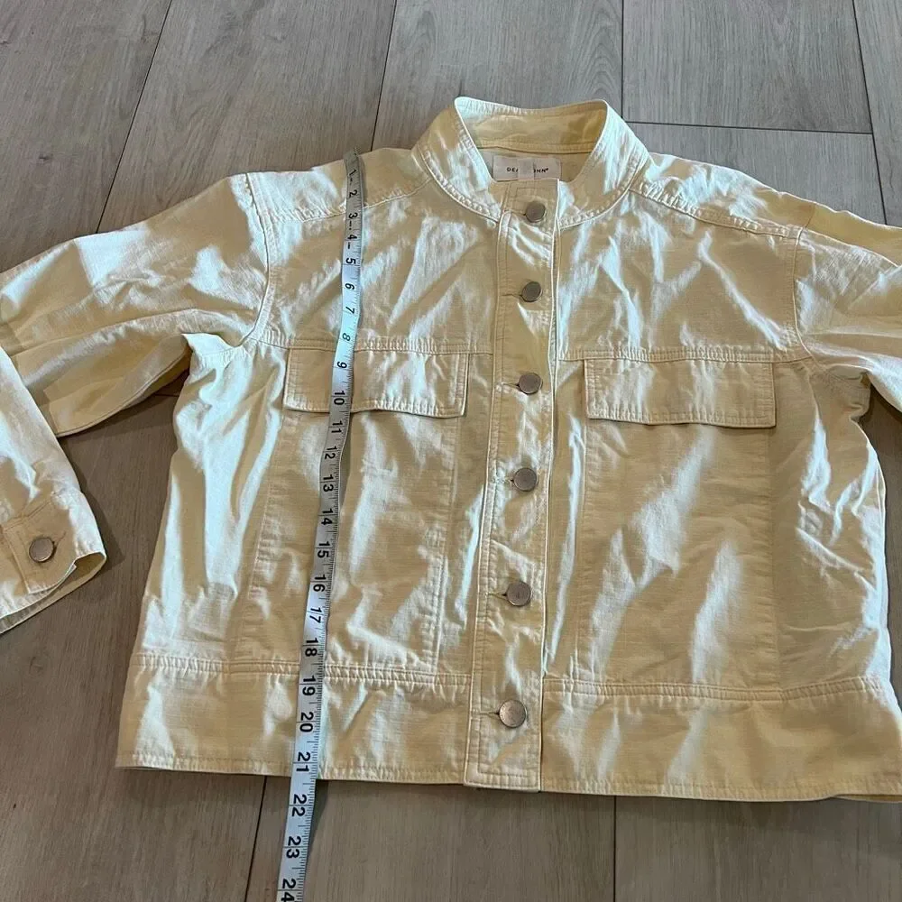 Anthropologie Dear John Collarless Utility Jacket size s
